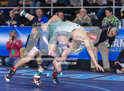 Thumbnail 1 in NYSPHSAA D1 Wrestling Championships (Semifinals 138 -170 lbs) photogallery.