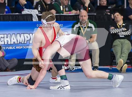 Thumbnail 3 in NYSPHSAA D1 Wrestling Championships (Semifinals 138 -170 lbs) photogallery.