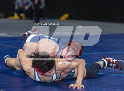 Thumbnail 2 in NYSPHSAA D1 Wrestling Championships (Semifinals 138 -170 lbs) photogallery.