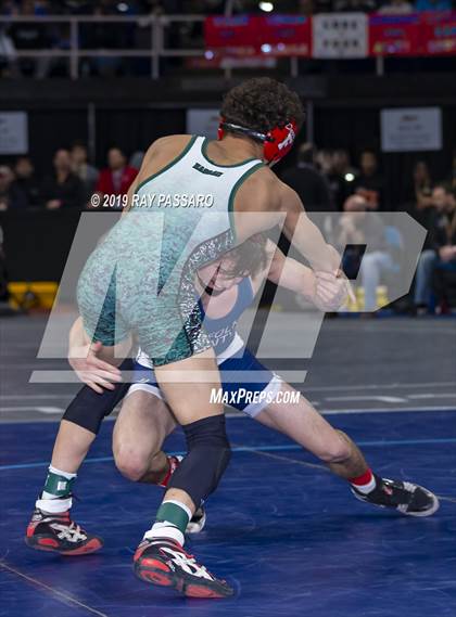 Thumbnail 1 in NYSPHSAA D1 Wrestling Championships (Semifinals 138 -170 lbs) photogallery.
