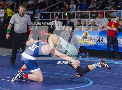 Thumbnail 2 in NYSPHSAA D1 Wrestling Championships (Semifinals 138 -170 lbs) photogallery.