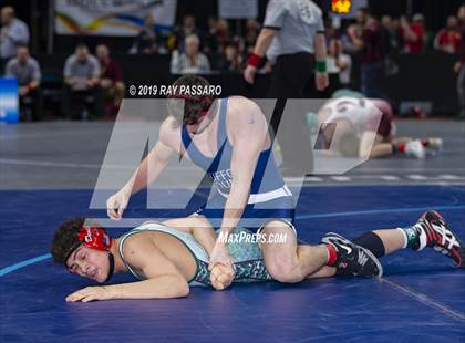 Thumbnail 1 in NYSPHSAA D1 Wrestling Championships (Semifinals 138 -170 lbs) photogallery.