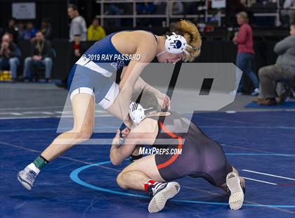 Thumbnail 1 in NYSPHSAA D1 Wrestling Championships (Semifinals 138 -170 lbs) photogallery.