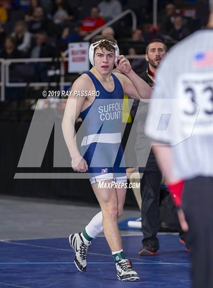 Thumbnail 2 in NYSPHSAA D1 Wrestling Championships (Semifinals 138 -170 lbs) photogallery.