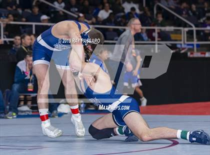 Thumbnail 3 in NYSPHSAA D1 Wrestling Championships (Semifinals 138 -170 lbs) photogallery.