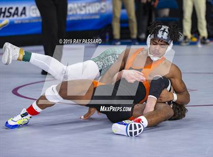 Thumbnail 2 in NYSPHSAA D1 Wrestling Championships (Semifinals 138 -170 lbs) photogallery.