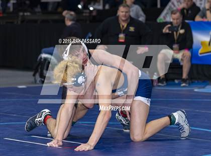 Thumbnail 3 in NYSPHSAA D1 Wrestling Championships (Semifinals 138 -170 lbs) photogallery.