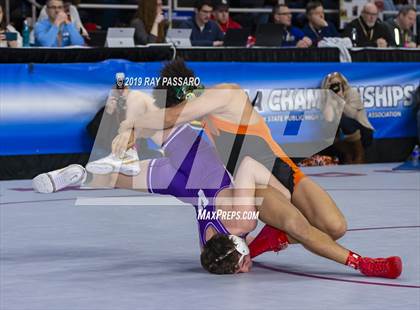 Thumbnail 1 in NYSPHSAA D1 Wrestling Championships (Semifinals 138 -170 lbs) photogallery.