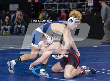 Thumbnail 1 in NYSPHSAA D1 Wrestling Championships (Semifinals 138 -170 lbs) photogallery.