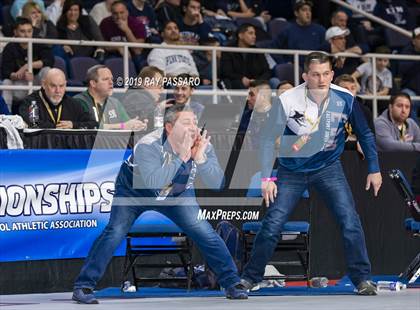 Thumbnail 1 in NYSPHSAA D1 Wrestling Championships (Semifinals 138 -170 lbs) photogallery.