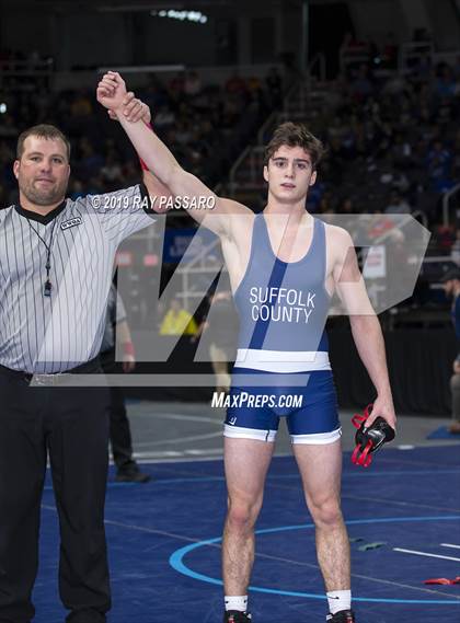 Thumbnail 2 in NYSPHSAA D1 Wrestling Championships (Semifinals 138 -170 lbs) photogallery.