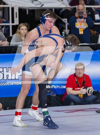Thumbnail 3 in NYSPHSAA D1 Wrestling Championships (Semifinals 138 -170 lbs) photogallery.