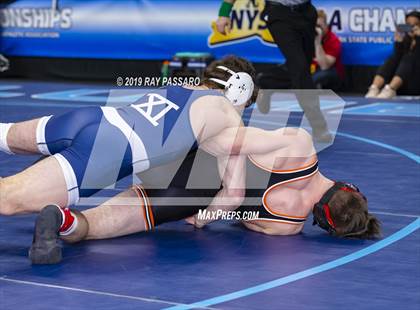 Thumbnail 1 in NYSPHSAA D1 Wrestling Championships (Semifinals 138 -170 lbs) photogallery.
