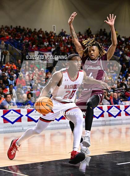 Thumbnail 2 in Magnolia vs. Blytheville (AAA 4A State Final) photogallery.