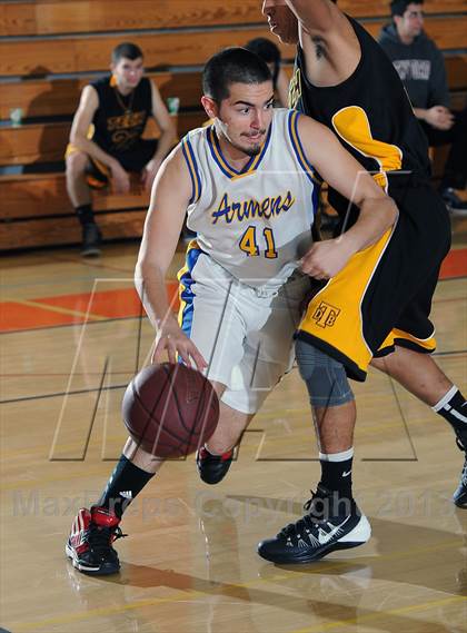 Thumbnail 1 in Holy Martyrs Armenian vs. Bosco Tech  (Pasadena Poly Tournament) photogallery.