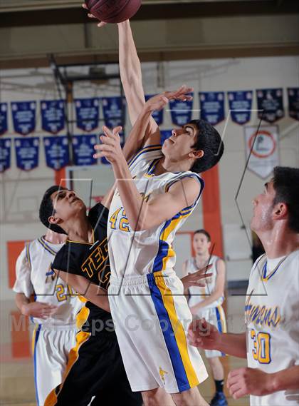 Thumbnail 1 in Holy Martyrs Armenian vs. Bosco Tech  (Pasadena Poly Tournament) photogallery.