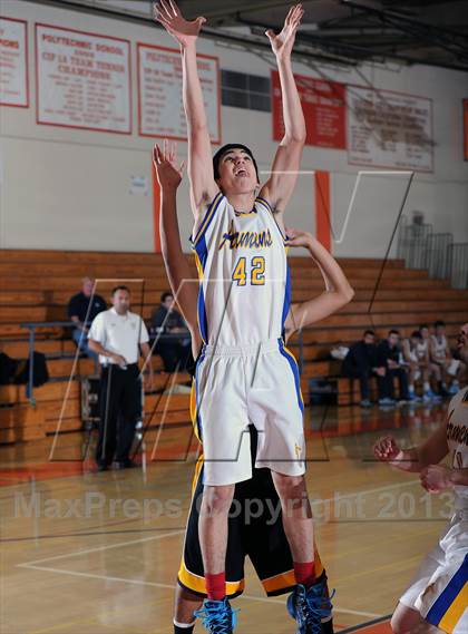 Thumbnail 2 in Holy Martyrs Armenian vs. Bosco Tech  (Pasadena Poly Tournament) photogallery.