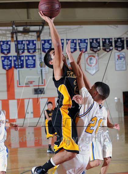 Thumbnail 3 in Holy Martyrs Armenian vs. Bosco Tech  (Pasadena Poly Tournament) photogallery.
