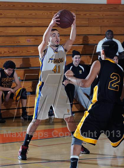 Thumbnail 3 in Holy Martyrs Armenian vs. Bosco Tech  (Pasadena Poly Tournament) photogallery.