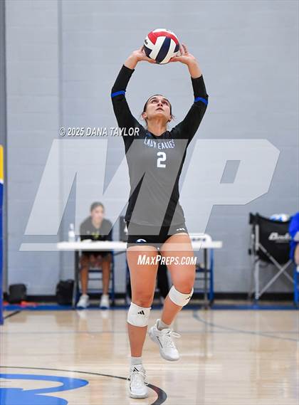 Thumbnail 3 in Garner vs Decatur (2025 Brock Showcase Varsity Volleyball Tournament) photogallery.