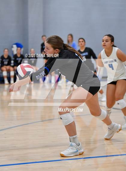 Thumbnail 2 in Garner vs Decatur (2025 Brock Showcase Varsity Volleyball Tournament) photogallery.