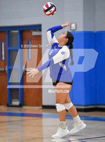 Thumbnail 2 in Garner vs Decatur (2025 Brock Showcase Varsity Volleyball Tournament) photogallery.