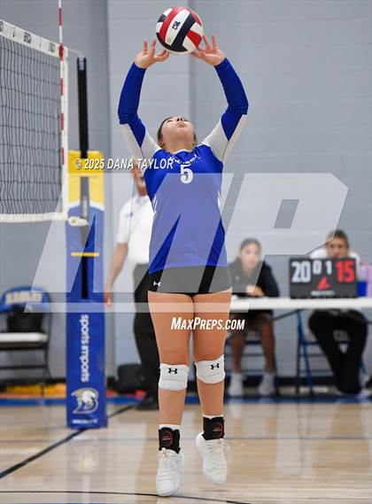 Thumbnail 2 in Garner vs Decatur (2025 Brock Showcase Varsity Volleyball Tournament) photogallery.