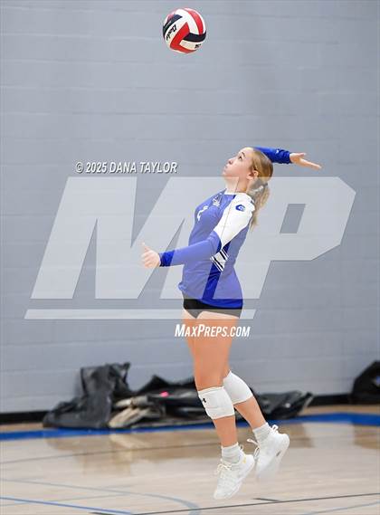 Thumbnail 3 in Garner vs Decatur (2025 Brock Showcase Varsity Volleyball Tournament) photogallery.