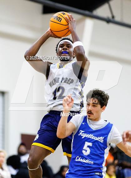 Thumbnail 3 in Wayne Preparatory Academy vs Fayetteville Christian (Veterans Showcase 2025) photogallery.