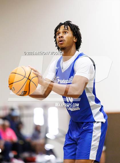 Thumbnail 2 in Wayne Preparatory Academy vs Fayetteville Christian (Veterans Showcase 2025) photogallery.