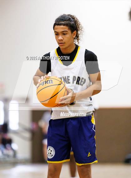 Thumbnail 3 in Wayne Preparatory Academy vs Fayetteville Christian (Veterans Showcase 2025) photogallery.