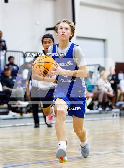 Thumbnail 2 in Wayne Preparatory Academy vs Fayetteville Christian (Veterans Showcase 2025) photogallery.