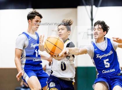 Thumbnail 2 in Wayne Preparatory Academy vs Fayetteville Christian (Veterans Showcase 2025) photogallery.