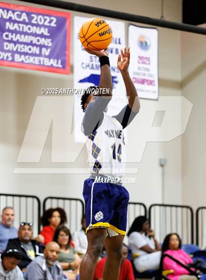 Thumbnail 3 in Wayne Preparatory Academy vs Fayetteville Christian (Veterans Showcase 2025) photogallery.