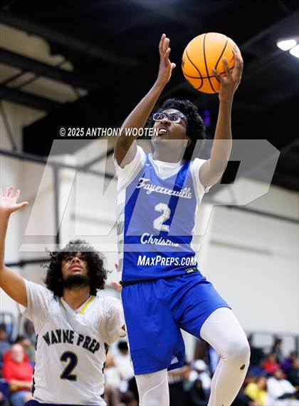 Thumbnail 2 in Wayne Preparatory Academy vs Fayetteville Christian (Veterans Showcase 2025) photogallery.