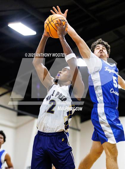 Thumbnail 1 in Wayne Preparatory Academy vs Fayetteville Christian (Veterans Showcase 2025) photogallery.