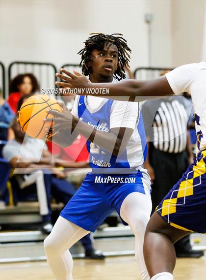 Thumbnail 3 in Wayne Preparatory Academy vs Fayetteville Christian (Veterans Showcase 2025) photogallery.