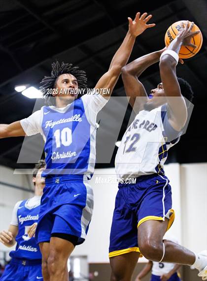 Thumbnail 1 in Wayne Preparatory Academy vs Fayetteville Christian (Veterans Showcase 2025) photogallery.