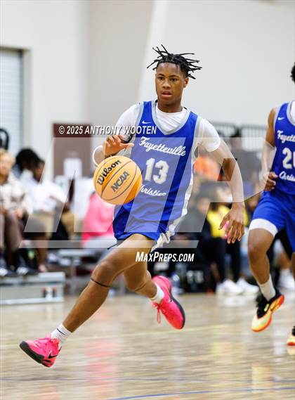 Thumbnail 2 in Wayne Preparatory Academy vs Fayetteville Christian (Veterans Showcase 2025) photogallery.