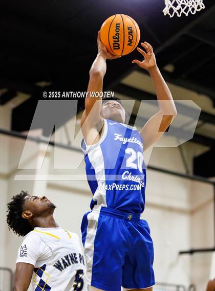 Thumbnail 2 in Wayne Preparatory Academy vs Fayetteville Christian (Veterans Showcase 2025) photogallery.