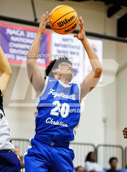 Thumbnail 1 in Wayne Preparatory Academy vs Fayetteville Christian (Veterans Showcase 2025) photogallery.