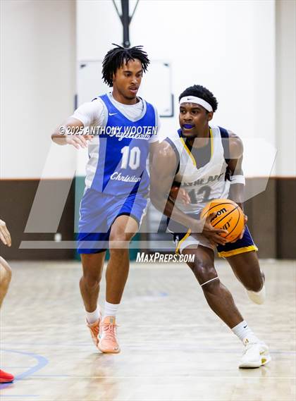 Thumbnail 2 in Wayne Preparatory Academy vs Fayetteville Christian (Veterans Showcase 2025) photogallery.