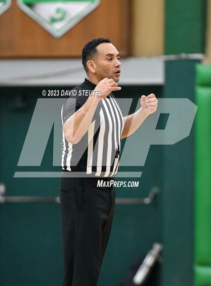 Thumbnail 2 in Monterey Trail vs. Clovis West (St. Mary's Stockton MLK Showcase) photogallery.