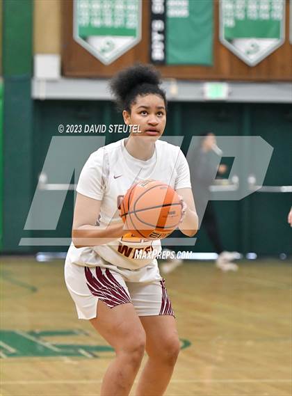 Thumbnail 3 in Monterey Trail vs. Clovis West (St. Mary's Stockton MLK Showcase) photogallery.