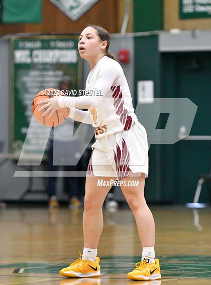 Thumbnail 1 in Monterey Trail vs. Clovis West (St. Mary's Stockton MLK Showcase) photogallery.