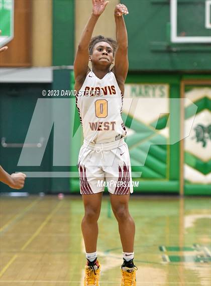 Thumbnail 1 in Monterey Trail vs. Clovis West (St. Mary's Stockton MLK Showcase) photogallery.