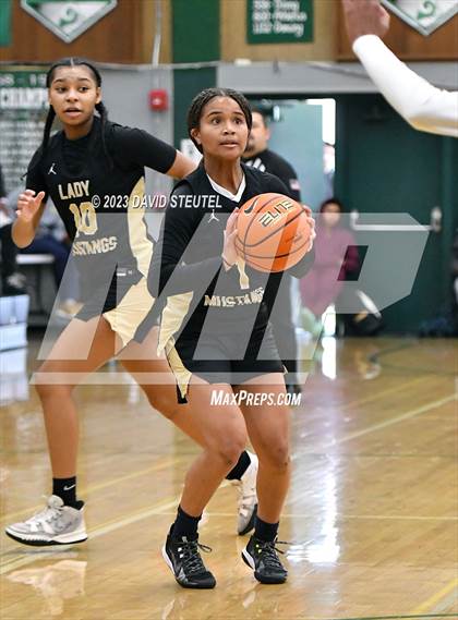 Thumbnail 2 in Monterey Trail vs. Clovis West (St. Mary's Stockton MLK Showcase) photogallery.