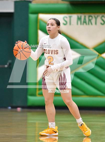Thumbnail 1 in Monterey Trail vs. Clovis West (St. Mary's Stockton MLK Showcase) photogallery.