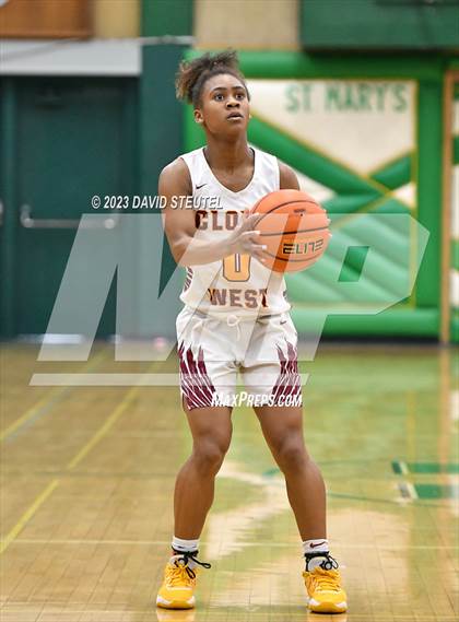 Thumbnail 3 in Monterey Trail vs. Clovis West (St. Mary's Stockton MLK Showcase) photogallery.