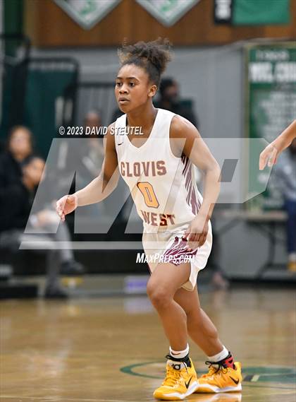 Thumbnail 1 in Monterey Trail vs. Clovis West (St. Mary's Stockton MLK Showcase) photogallery.